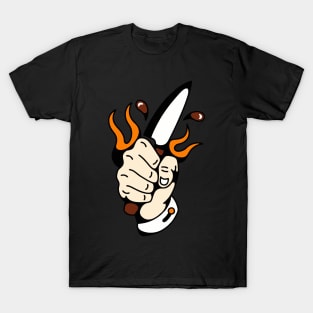 Hand and knife T-Shirt